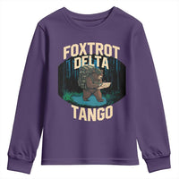 Foxtrots Deltas Tangos Funny Bear Resist Youth Sweatshirt Protect Our National Parks