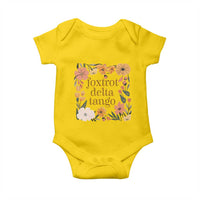 Foxtrots Deltas Tangos Boho Floral Baby Onesie Funny Offensive