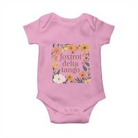 Foxtrots Deltas Tangos Boho Floral Baby Onesie Funny Offensive