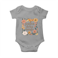 Foxtrots Deltas Tangos Boho Floral Baby Onesie Funny Offensive