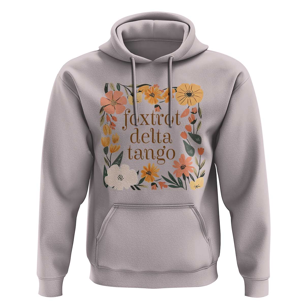 Foxtrots Deltas Tangos Boho Floral Hoodie Funny Offensive Retro