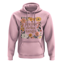 Foxtrots Deltas Tangos Boho Floral Hoodie Funny Offensive Retro