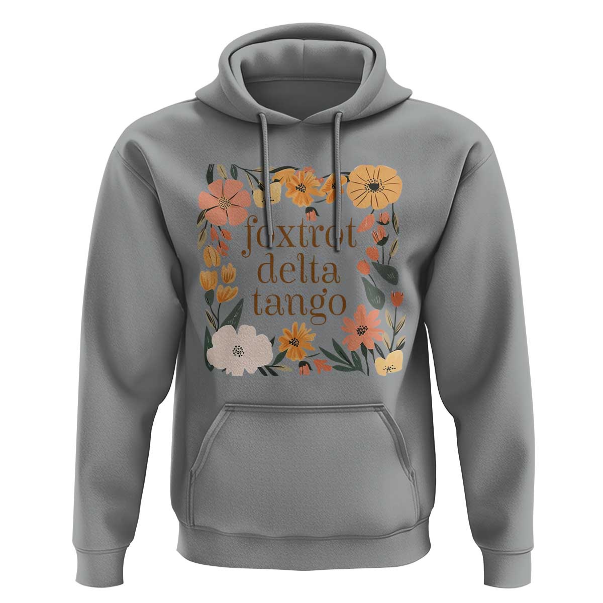 Foxtrots Deltas Tangos Boho Floral Hoodie Funny Offensive Retro