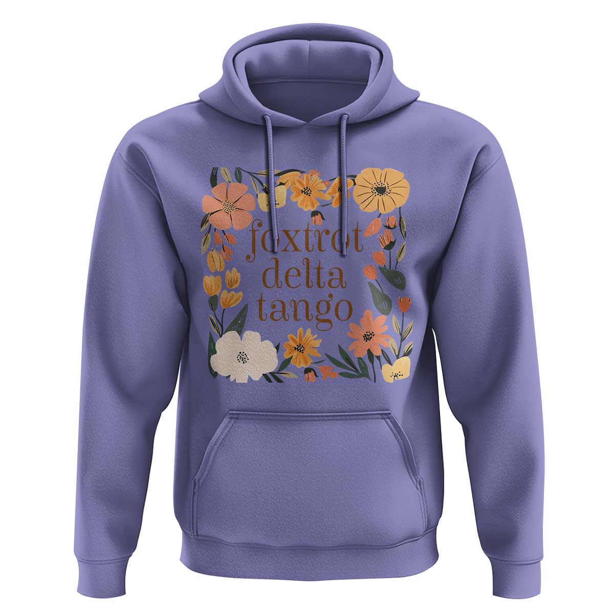 Foxtrots Deltas Tangos Boho Floral Hoodie Funny Offensive Retro