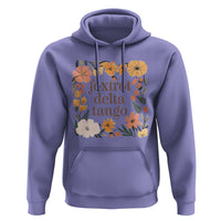 Foxtrots Deltas Tangos Boho Floral Hoodie Funny Offensive Retro