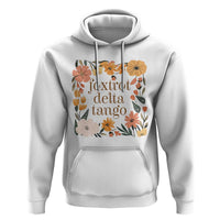 Foxtrots Deltas Tangos Boho Floral Hoodie Funny Offensive Retro