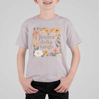 Foxtrots Deltas Tangos Boho Floral T Shirt For Kid Funny Offensive Retro