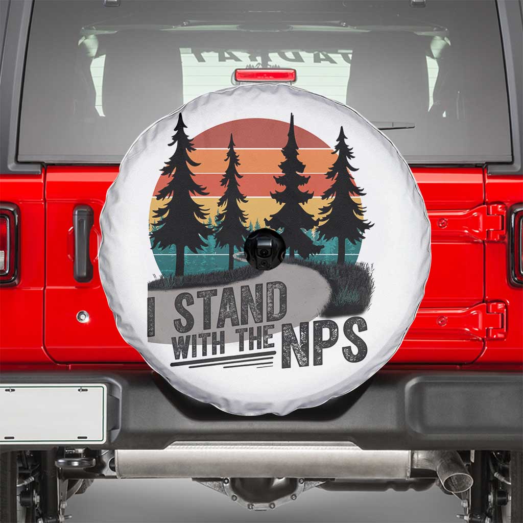 I Stand With The NPS Spare Tire Cover National Park Support Park Rangers