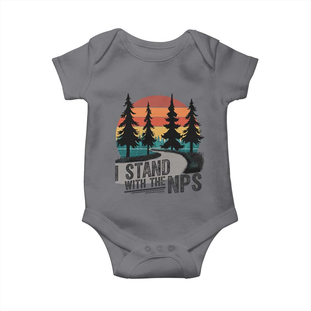 I Stand With The NPS Baby Onesie National Park Support Park Rangers