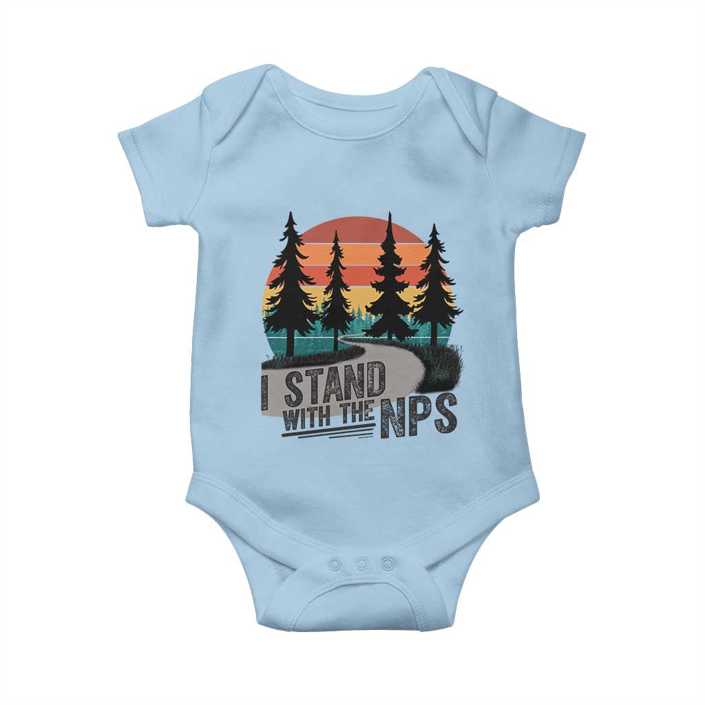 I Stand With The NPS Baby Onesie National Park Support Park Rangers