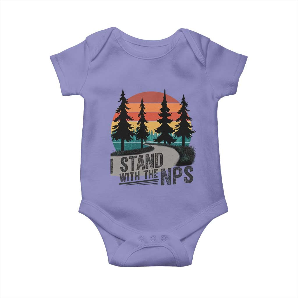 I Stand With The NPS Baby Onesie National Park Support Park Rangers