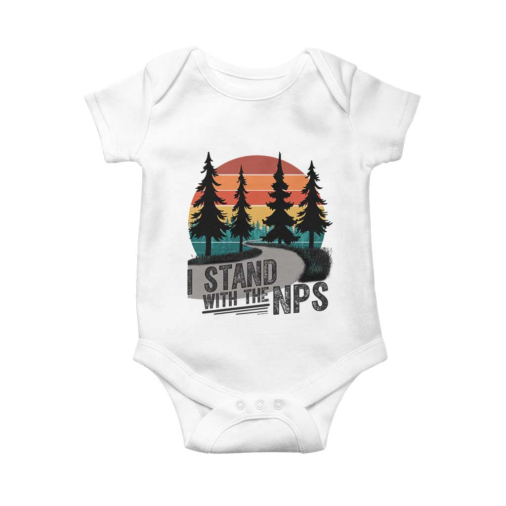 I Stand With The NPS Baby Onesie National Park Support Park Rangers