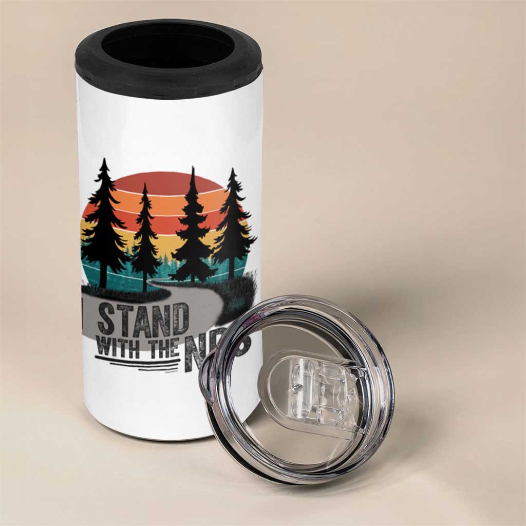 I Stand With The NPS 4 in 1 Can Cooler Tumbler National Park Support Park Rangers