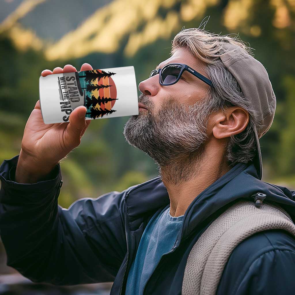 I Stand With The NPS 4 in 1 Can Cooler Tumbler National Park Support Park Rangers