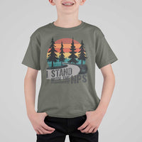 I Stand With The NPS T Shirt For Kid National Park Support Park Rangers