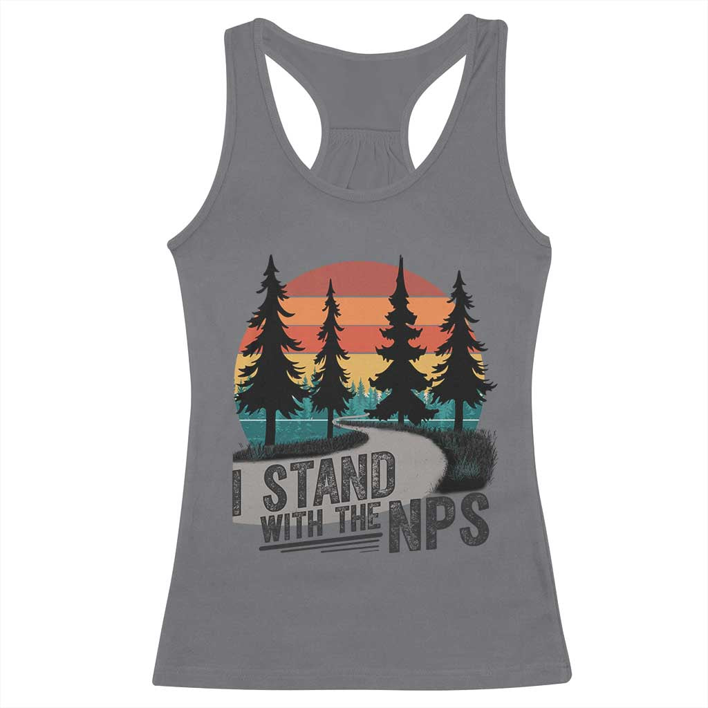 I Stand With The NPS Racerback Tank Top National Park Support Park Rangers