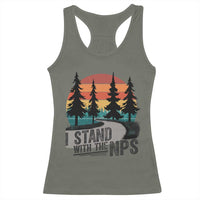 I Stand With The NPS Racerback Tank Top National Park Support Park Rangers