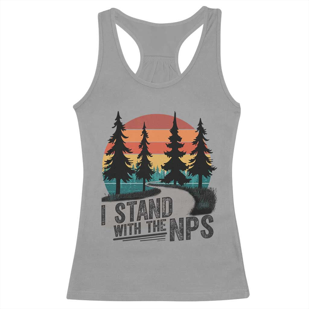 I Stand With The NPS Racerback Tank Top National Park Support Park Rangers