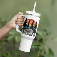 I Stand With The NPS Tumbler With Handle National Park Support Park Rangers