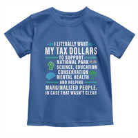 I Literally Want My Tax Dollars To Support National Parks Toddler T Shirt In Case That Wasn't Clear
