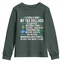 I Literally Want My Tax Dollars To Support National Parks Youth Sweatshirt In Case That Wasn't Clear