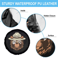 Resist Bear Retro Vintage Spare Tire Cover