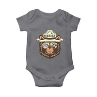 Resist Bear Retro Vintage Baby Onesie