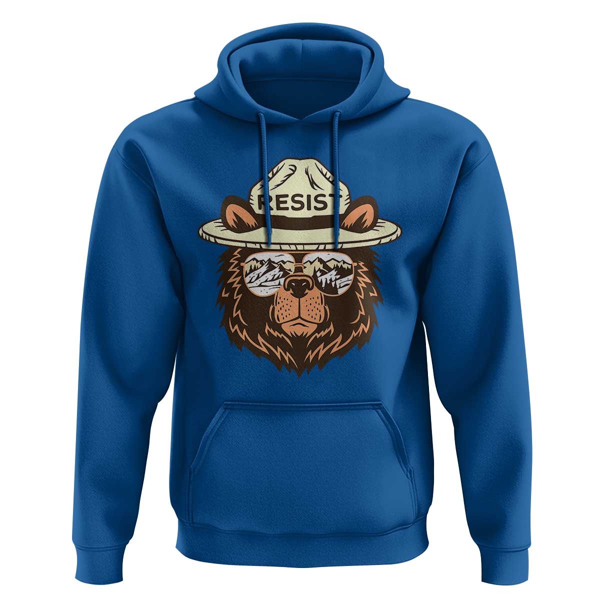 Resist Bear Retro Vintage Hoodie