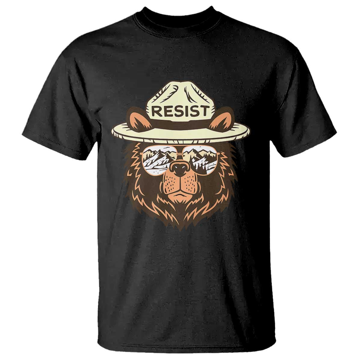 Resist Bear Retro Vintage T Shirt