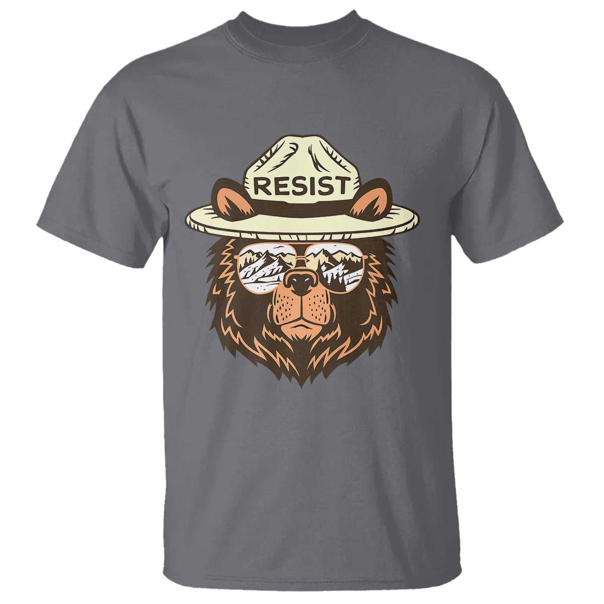 Resist Bear Retro Vintage T Shirt