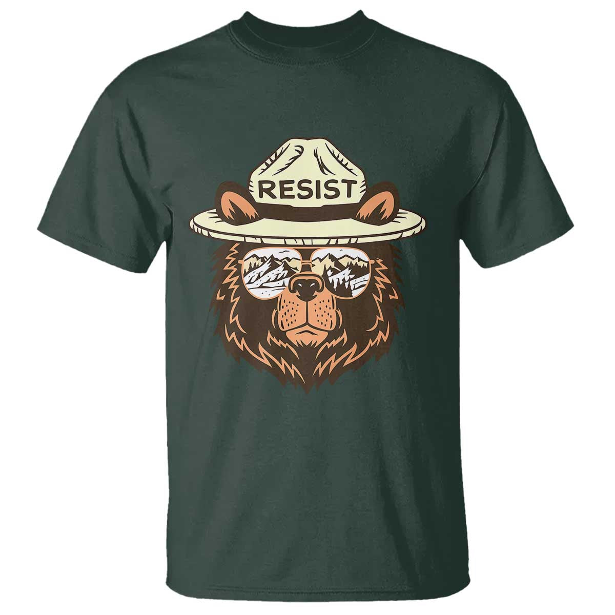 Resist Bear Retro Vintage T Shirt