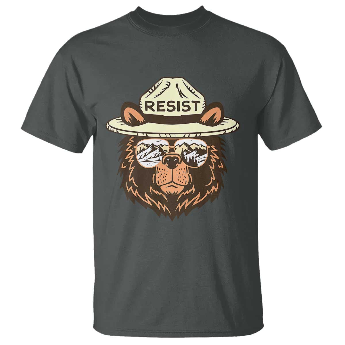 Resist Bear Retro Vintage T Shirt
