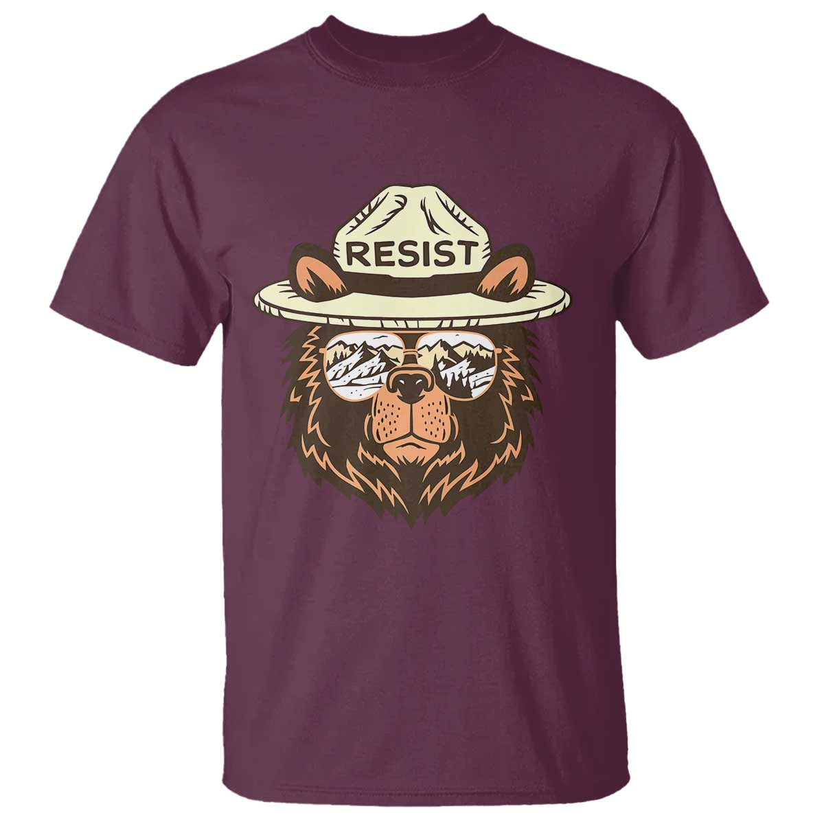 Resist Bear Retro Vintage T Shirt