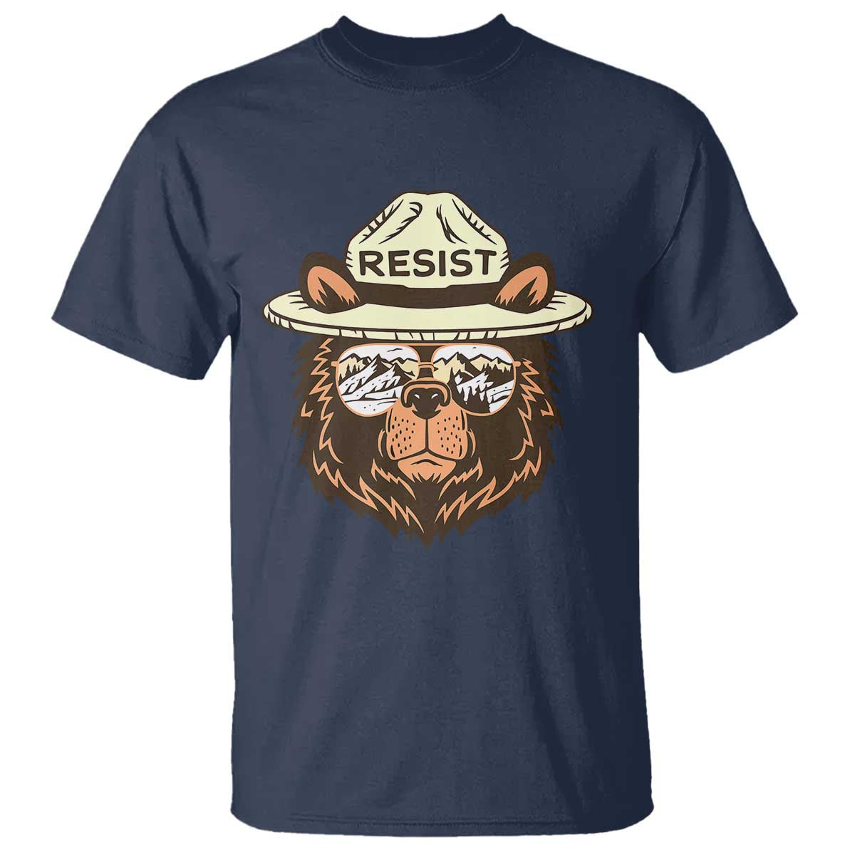 Resist Bear Retro Vintage T Shirt