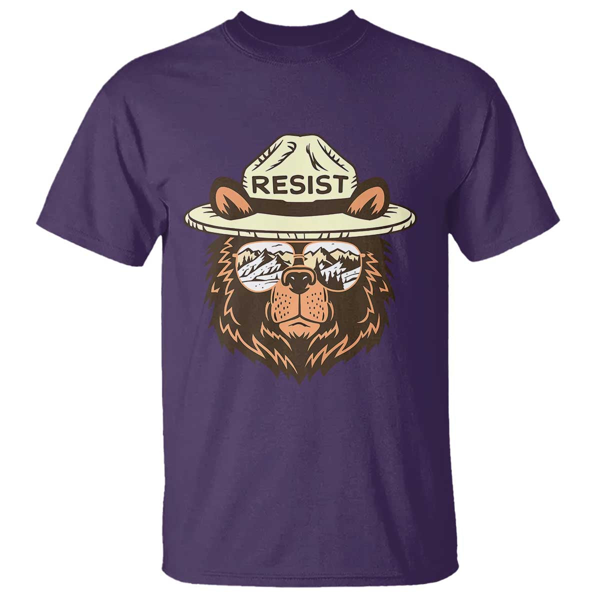 Resist Bear Retro Vintage T Shirt