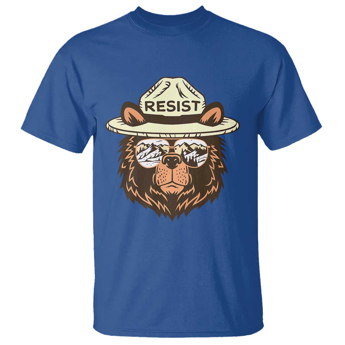Resist Bear Retro Vintage T Shirt