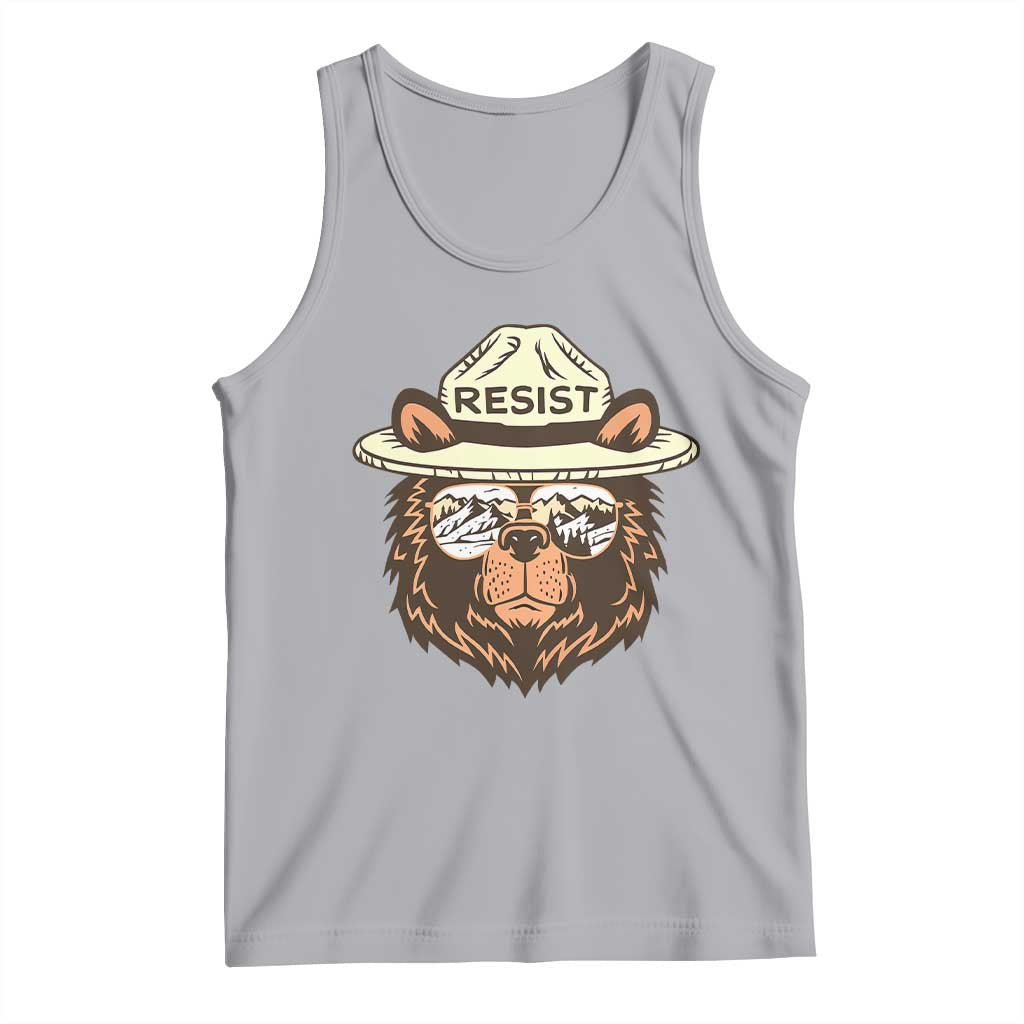 Resist Bear Retro Vintage Tank Top