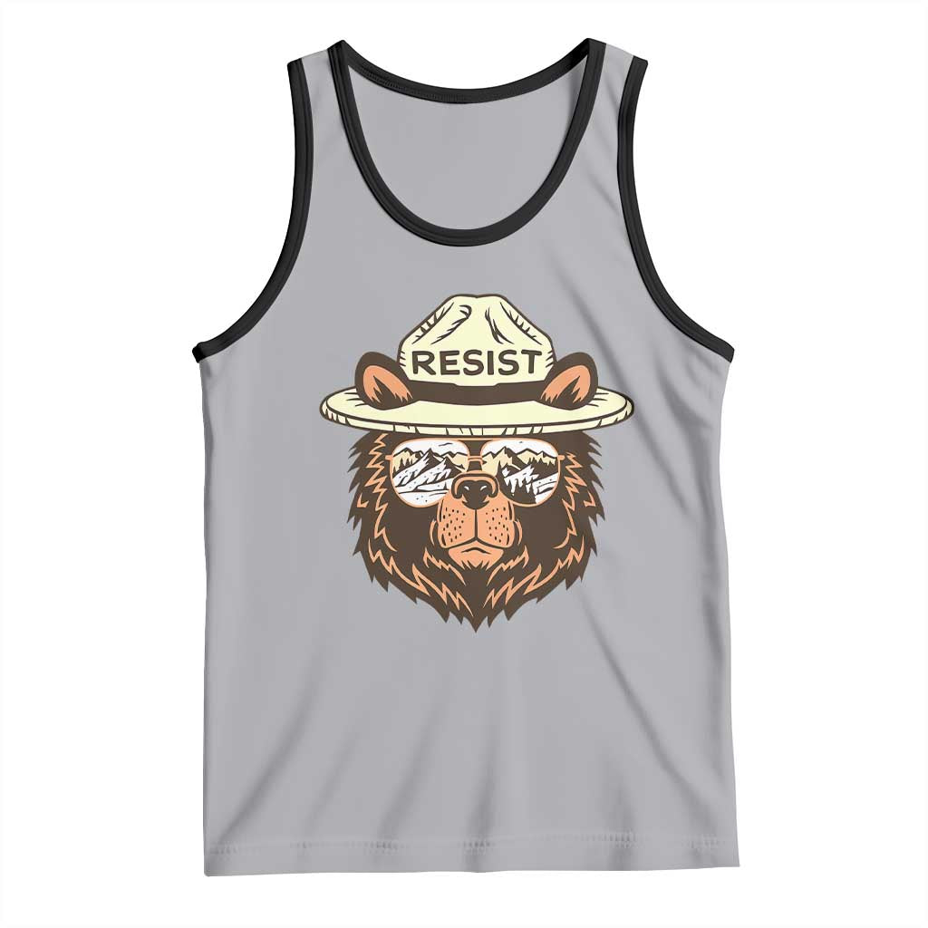 Resist Bear Retro Vintage Tank Top