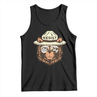 Resist Bear Retro Vintage Tank Top
