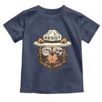 Resist Bear Retro Vintage Toddler T Shirt