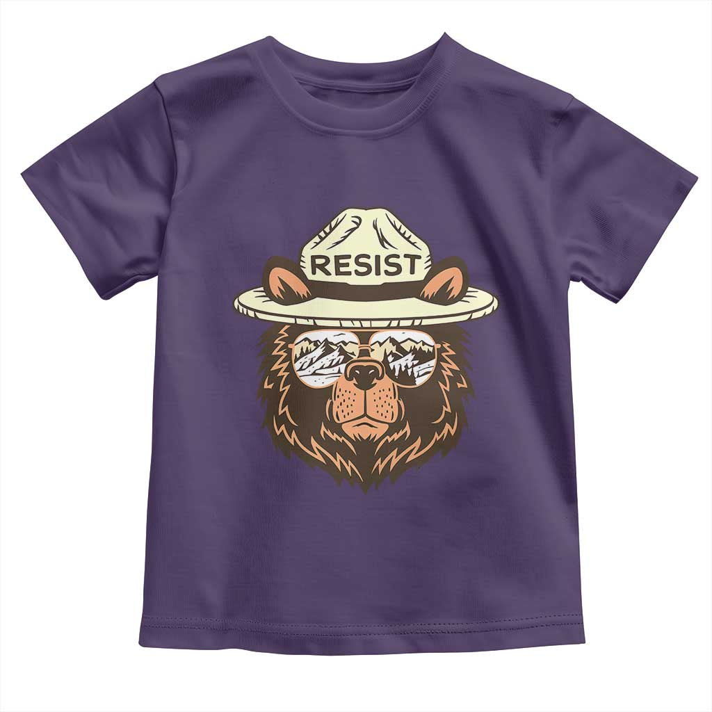Resist Bear Retro Vintage Toddler T Shirt