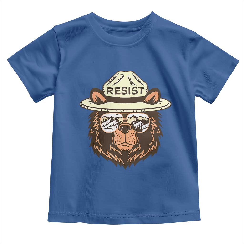 Resist Bear Retro Vintage Toddler T Shirt