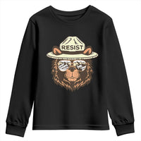 Resist Bear Retro Vintage Youth Sweatshirt