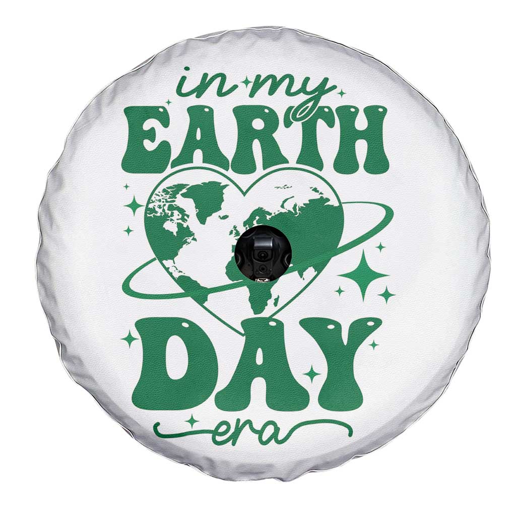 In My Earth Day Era Spare Tire Cover Cute Groovy Planet Heart