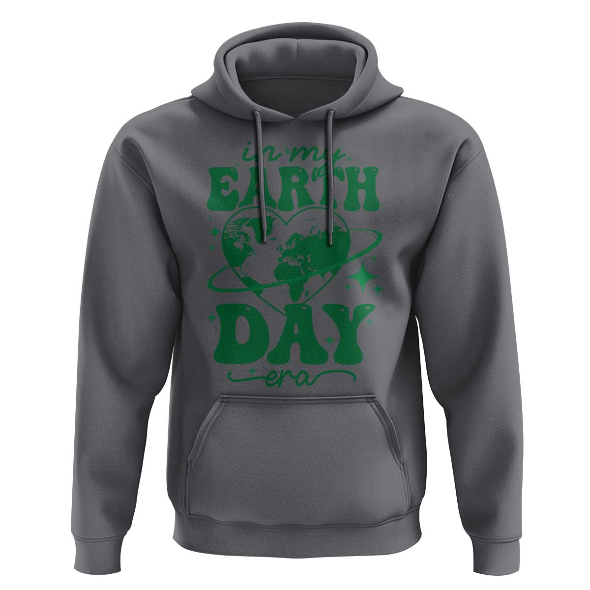 In My Earth Day Era Hoodie Cute Groovy Planet Heart