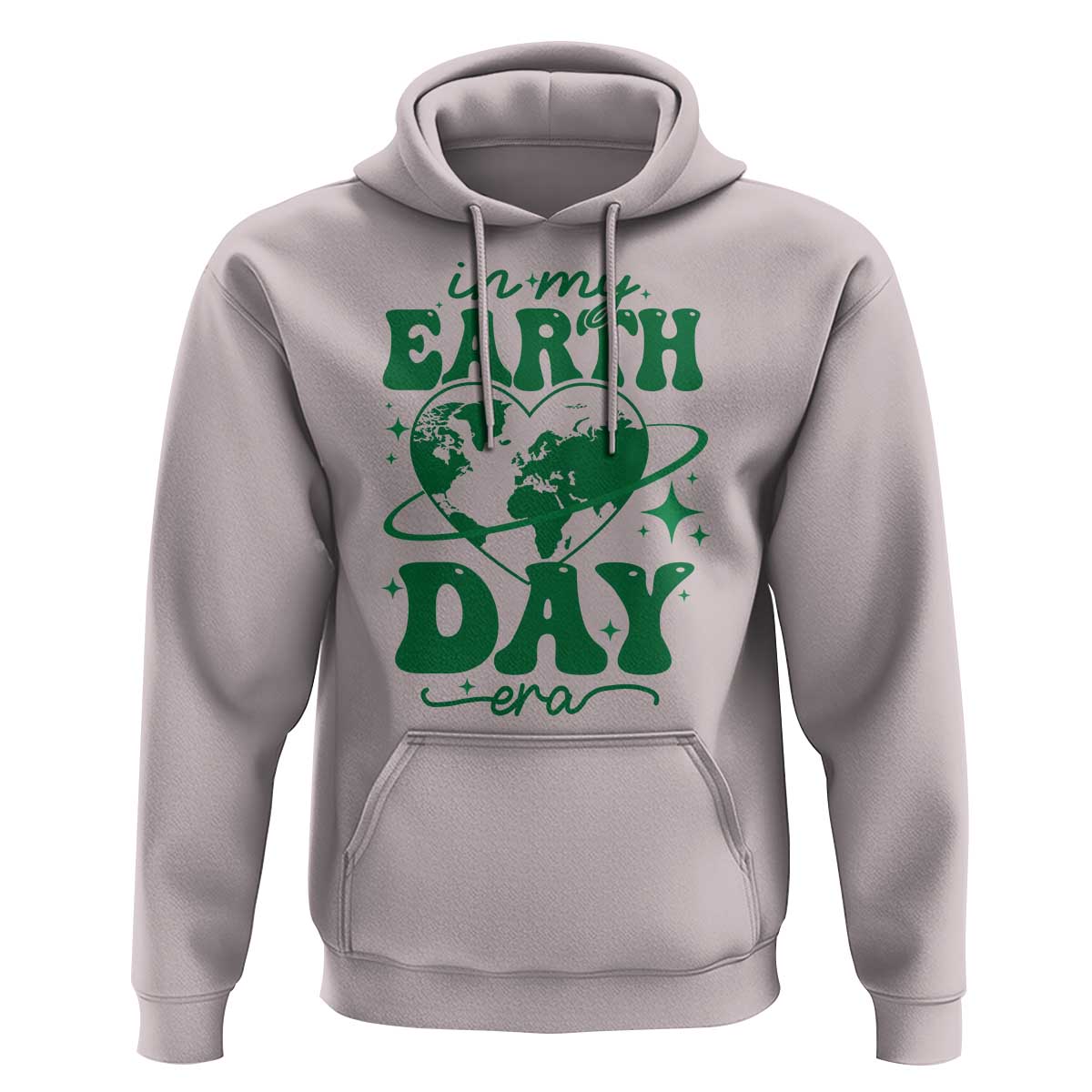 In My Earth Day Era Hoodie Cute Groovy Planet Heart
