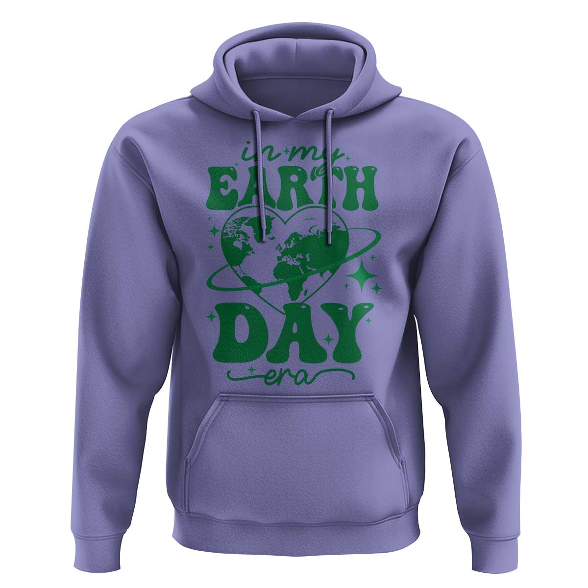 In My Earth Day Era Hoodie Cute Groovy Planet Heart