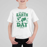 In My Earth Day Era T Shirt For Kid Cute Groovy Planet Heart