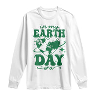 In My Earth Day Era Long Sleeve Shirt Cute Groovy Planet Heart