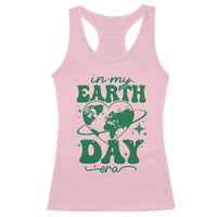 In My Earth Day Era Racerback Tank Top Cute Groovy Planet Heart